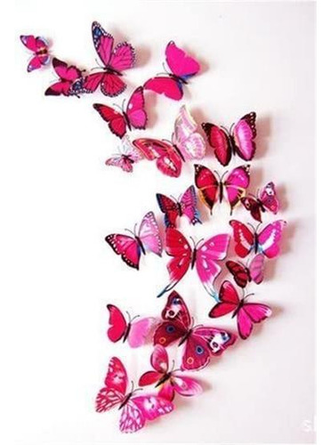 Yc 72 Piezas Hermosas Calcomanías Pared Mariposa 3d