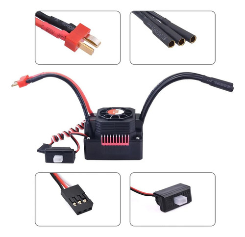 Combo De Motor Sin Escobillas 3660 3500kv Impermeable Con