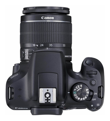 Canon EOS 1300D DSLR color negro