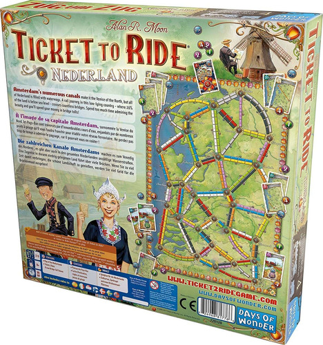 Ticket To Ride Nederland Juego De Mesa Expansion | Juego De