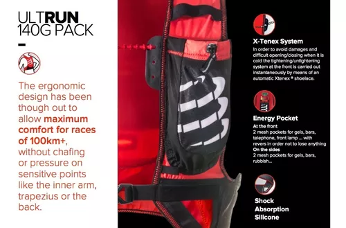 PACK de mochila Compressport Ultra Run 140g más bolsa de hidratación de la  marca Hydrapak