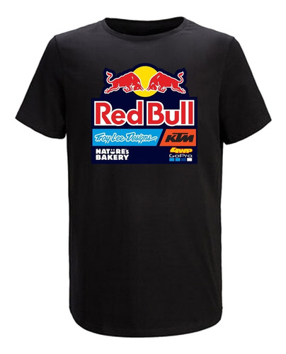 Remera Algodon Ktm Redbull Troy Lee - Varios Colores