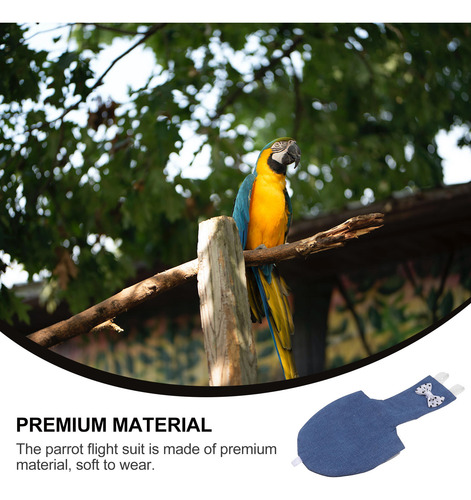 1 Pañal Para Pájaros, Lavable Y Reutilizable, Ajustable Para