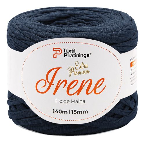 Fio De Malha Irene Extra Premium Têxtil Piratininga 140mts Cor Azul-marinho