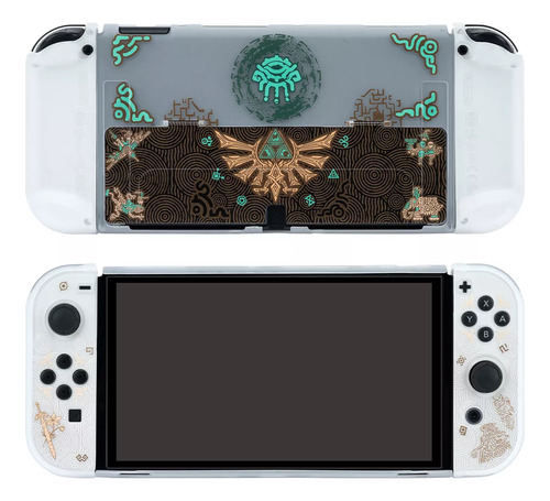 Funda Oled Zelda Transparente Esmerilada Para Nintendo Switc