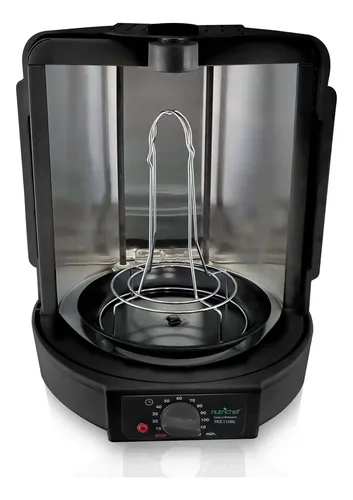 Horno Vertical Espiedo Nutrichef Kitchen Blanco Y Negro