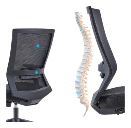 Silla Escritorio Soporte Lumbar (ajusta Altura & Reposacodo)