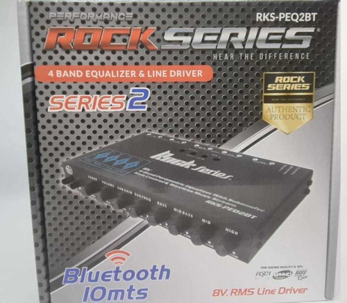 Rock Series Ecualizador Con Bluetooth 4 Banda 8 Volt Rks-peq