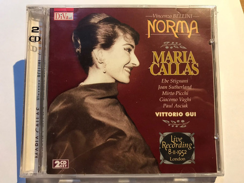 Maria Callas Vicenzo Bellini Norma 2cd Nuevos Originales 