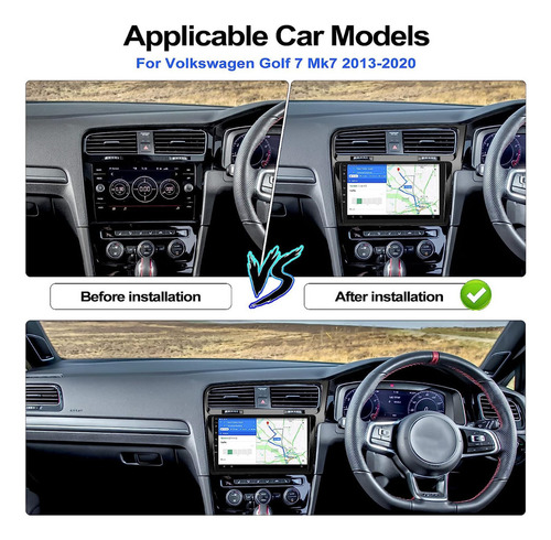 Estéreo De Coche Android 11 For Vw Golf 7 Mk7 2013-2020