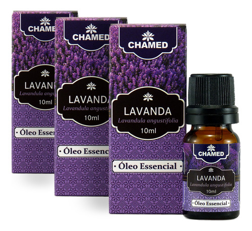 Kit 3 Óleo Essencial De Lavanda Montblanc 10ml Puro  Chamed