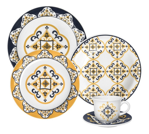Set De Vajilla Completa Oxford 20 Piezas Ceramica 