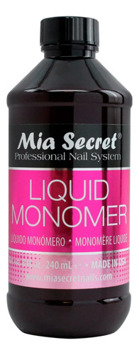 Monomero Liquido 240ml Mia Secret Profesional Uñas Esculpida