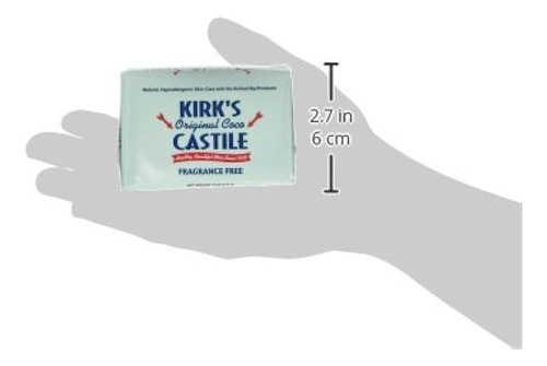 Kirk.s Original Coco Castile Soap, Sin Perfume (paquete De 6