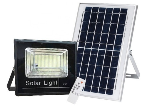 Foco Solar 400w 196ledexterior+ Panel Solar Y Control Remoto