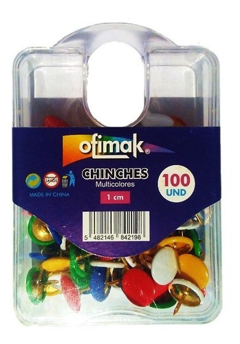 Chinches Ofimak 100 Pz (pack De 3 Cajitas)