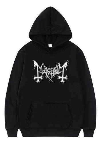 2024 Sudadera Con Capucha Vintage The True Mayhem Black