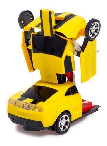 Carrinho Camaro Vira Robô Luz Som Bate Volta Super Divertido