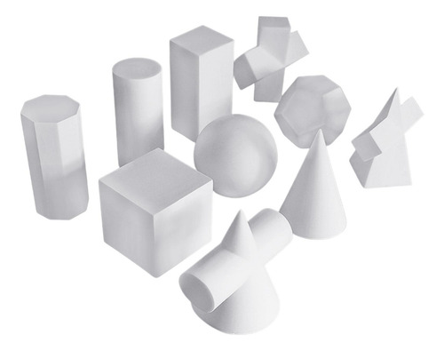 10 Contagem Mini Resina 3d Geometria Esboço Estatuetas De