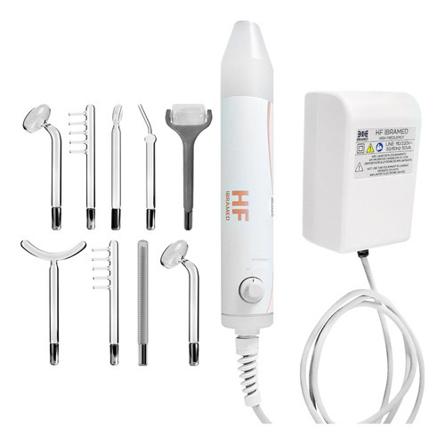 Aparelho Alta Frequencia Ibramed Completo C/ Kit Eletrodos