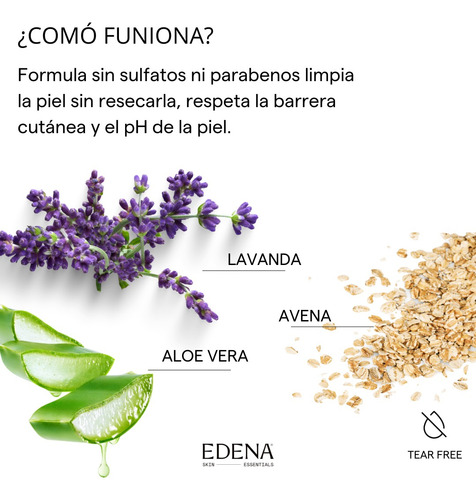 Edena, Jabón Líquido De Manos Y Corporal De Lavanda Calmante