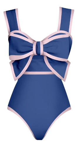Conjunto De Dos Piezas De Bikini Con Lazo Frontal Recortado