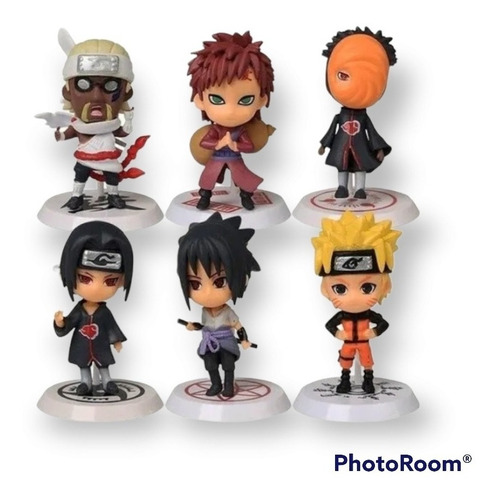 Naruto Gaara Colección X Set 6 Figuras En Bolsa Anime 