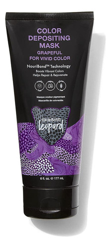 Mascarilla Depositante De Color Uva, Leopardo Y Fresa, 6 Onz