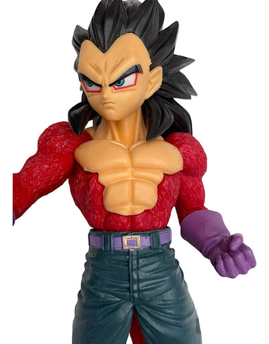 Figura Juguete Muñeco Dragon Ball Gt Vegeta Ssj4 Con Caja