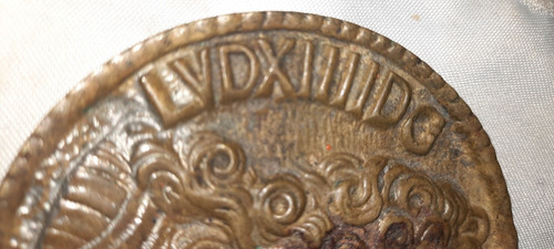 Antigua Moneda Luis Xllll Bronce Ldvxlllldg Fretnavrex (Usado)