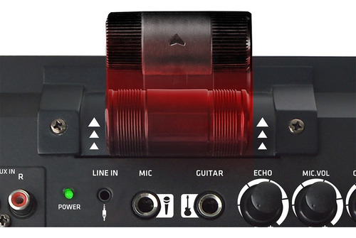 Parlante Portatil Torre De Audio Bluetooth Novik Reactor Dj Color Negro