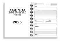 Comprar Agenda 2025 Emprendedora Y Pedidos Imprimible 100% Editable