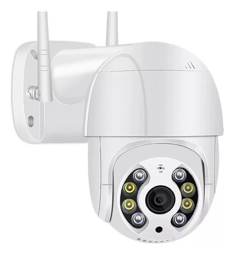 Camera Ip Wifi Full Hd Com Infra Prova D'agua + Cartão 32gb Cor Branca