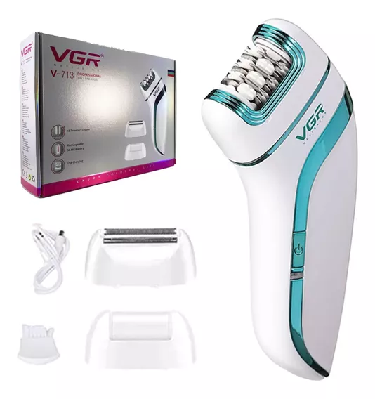 Depiladora Eléctrica Mujer Vgr V-713 Cara Cuerpo Callos 3en1