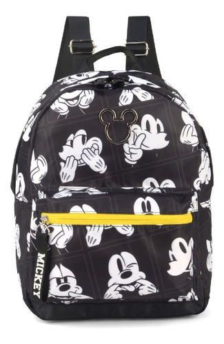 Mochila Infantil Feminina Luxcel Mickey Mouse Preta - Ms4643