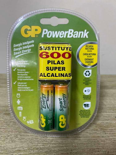 Cargador De Pilas Baterias Gp Recargables + Bat Aa 2