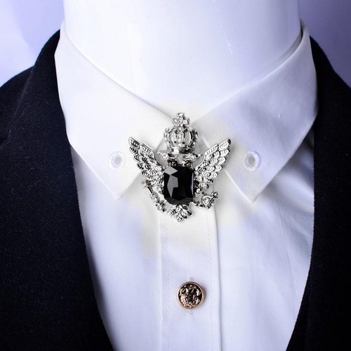 5 Classic Eagle Head Lapel Pin For Men In Sleek Silver 5 Pcs