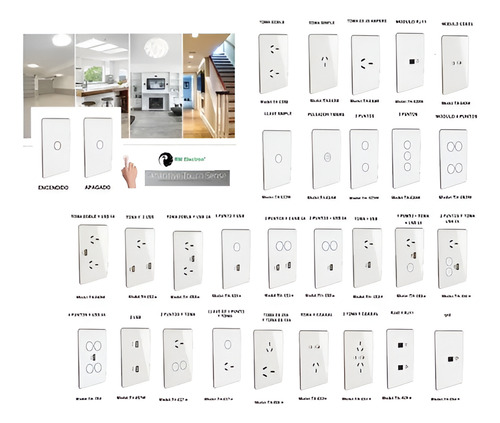 Toma Doble Con Usb 2a De Pared Blanco Bf Slim Pack De 3 Black