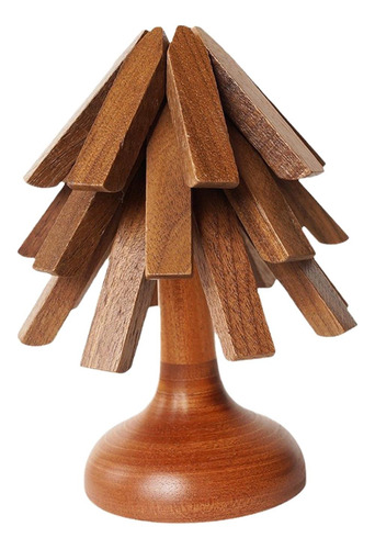 Salvamanteles De Cocina, Salvamanteles De Madera De Negro,