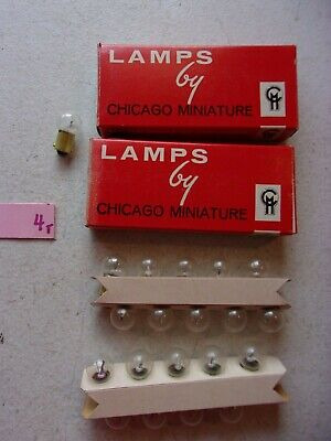 Lot Of 20 New In Box Chicago Miniature Lamps 408 Wik408 Cl