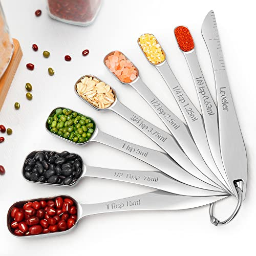 Juego De Cucharas Medidoras Ingredientes Secos O Líqui...