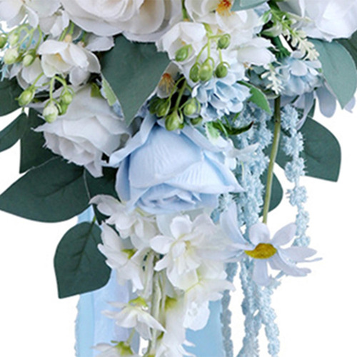 Para Ramo De Boda, Flores Artificiales Rosas, Decoración,