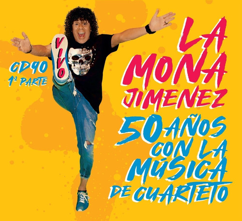 Cd La Mona Jimenez - 50 Años Con La Música De Cuarteto