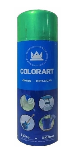 Tinta Spray Verde Metálico Moto Bicicleta Auto 300ml