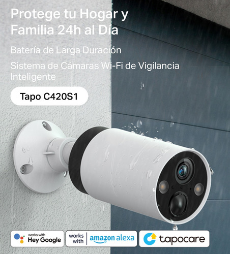 Smart Cámara Inalámbrica Tapo 2k Qhd Con Bateria Sin Hub