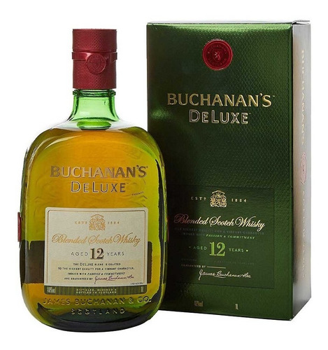 Whisky Buchanans 12 Años (1-litro) 100% Original