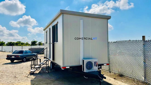 Caseta Móvil Remolque, Oficina Móvil 8x24 - Con Baño Y Priv.
