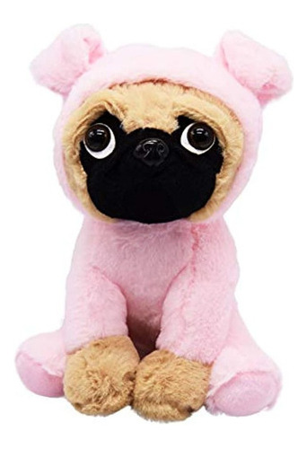 Muñeco De Peluche Pug Baboli | Peluches Con Adorables Disfr