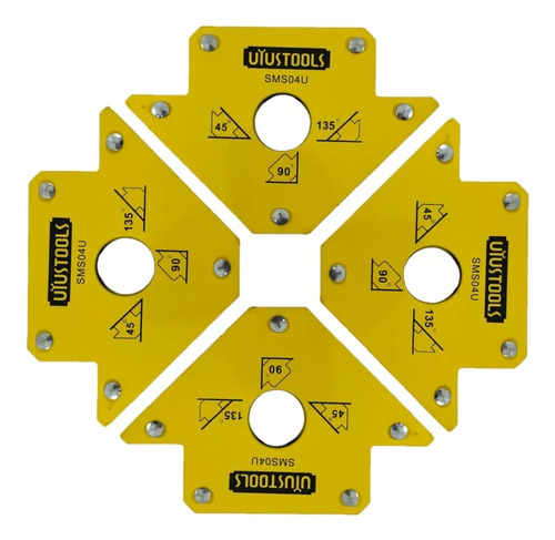 Escuadra Magnetica 4 Pulgadas 50 Lbs X 4 Unidades Uyustools