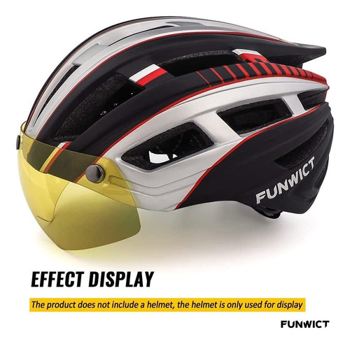 Funwict - Gafas Magnéticas Para Casco De Bicicleta, Desmonta